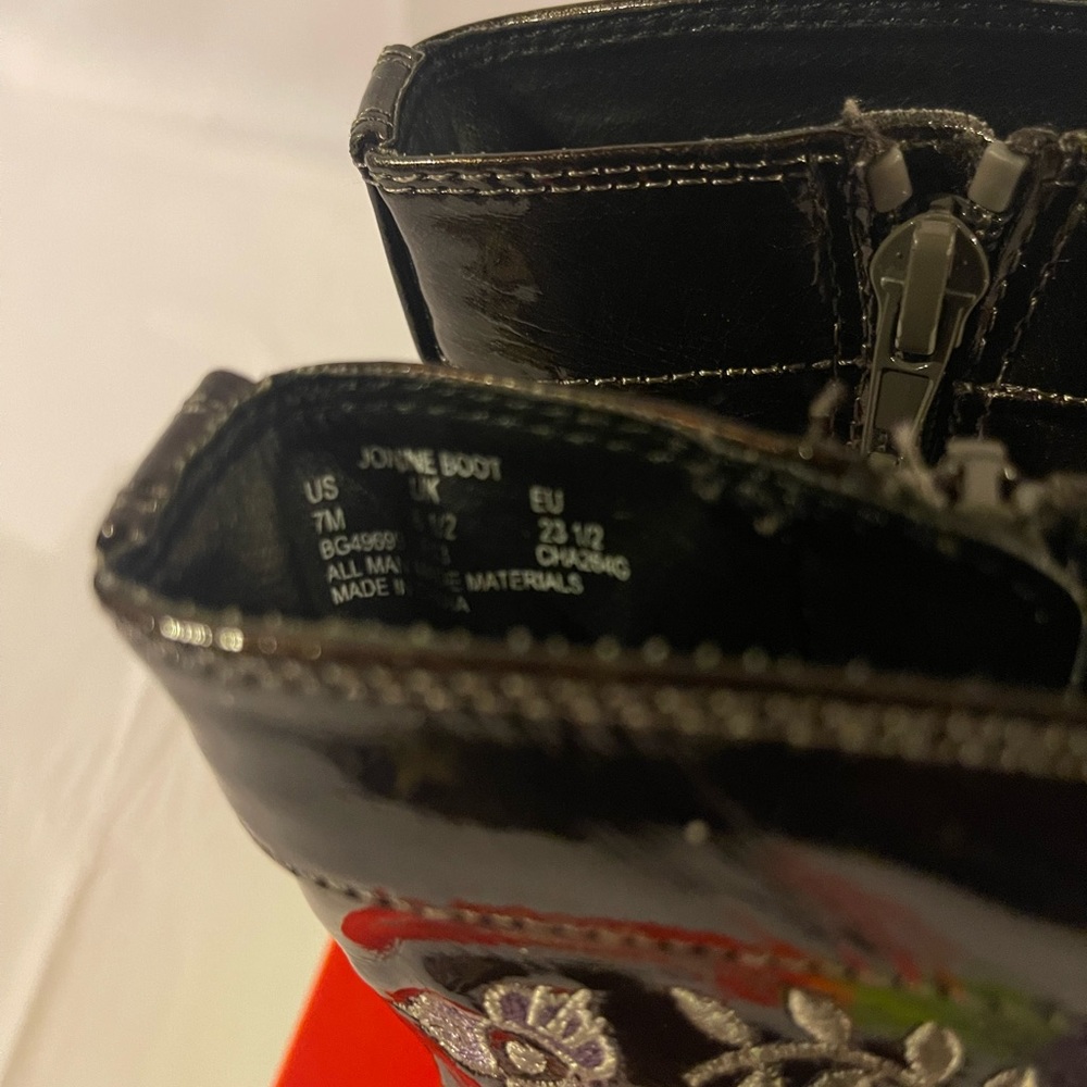 Stride Rite Girl's Jonine Zipper Boot Pewter Size 7M - Picture 7 of 8